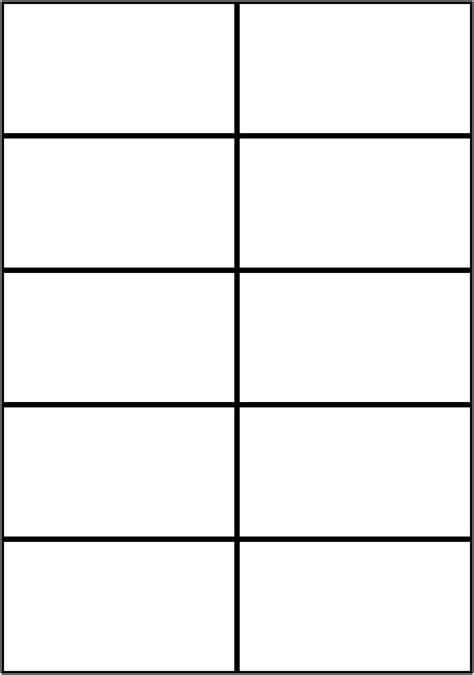 free printable flash cards template
